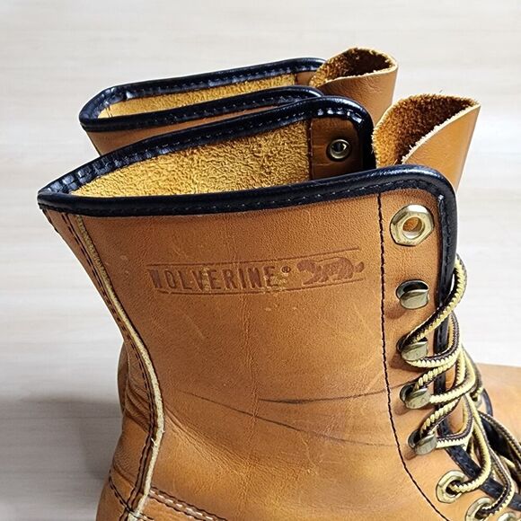 Vintage Wolverine Tan Hunting Outdoor Lace‎ Up Work Oil Proof 8\